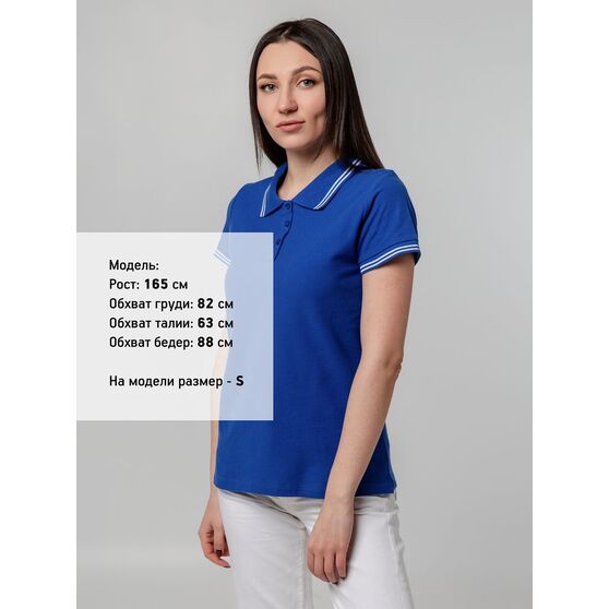 Рубашка поло женская Virma Stripes Lady, ярко-синяя-5