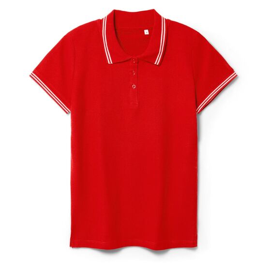 Рубашка поло женская Virma Stripes Lady, красная-1