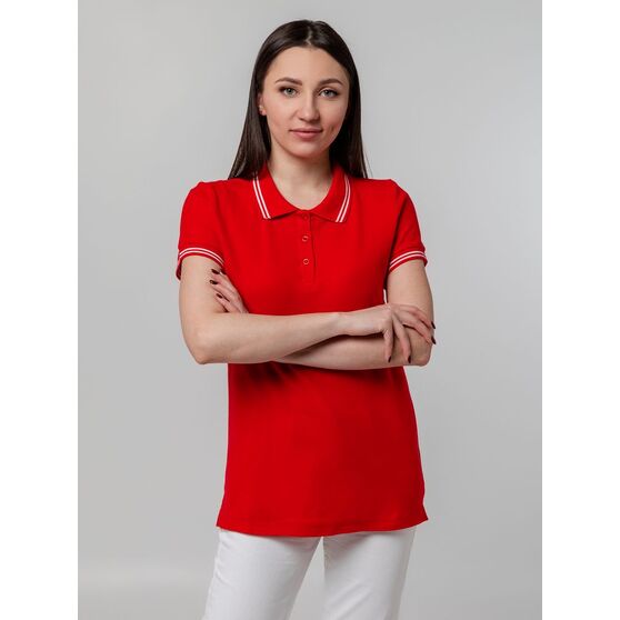 Рубашка поло женская Virma Stripes Lady, красная-6