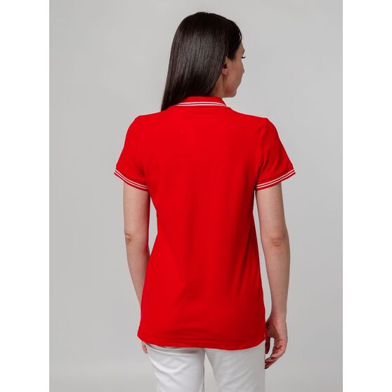 Рубашка поло женская Virma Stripes Lady, красная-7
