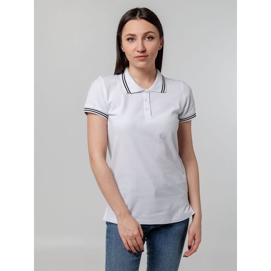Рубашка поло женская Virma Stripes Lady, белая-6