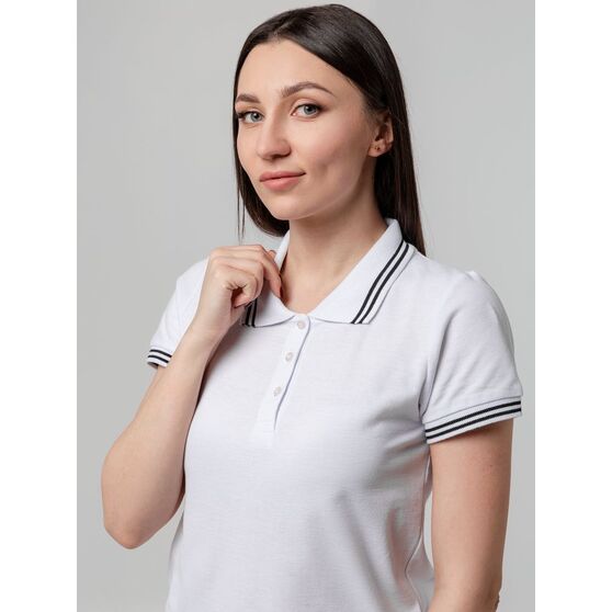 Рубашка поло женская Virma Stripes Lady, белая-9