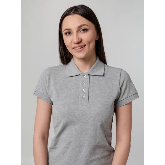 Рубашка поло женская Virma Premium Lady, серый меланж-10