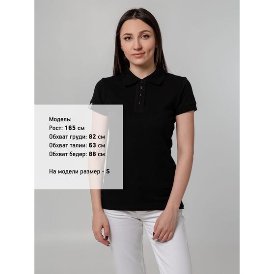 Рубашка поло женская Virma Premium Lady, черная-6