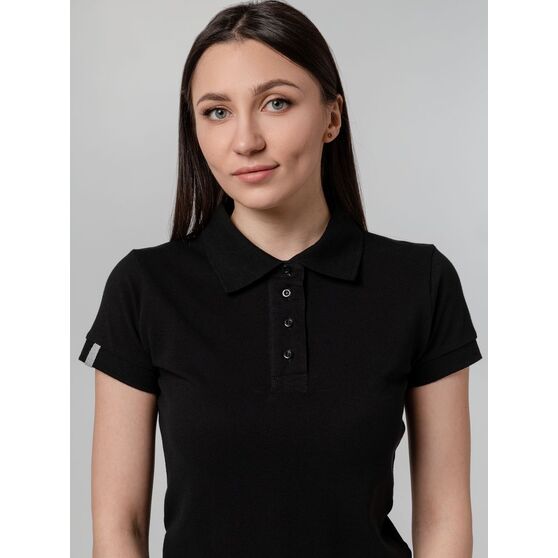 Рубашка поло женская Virma Premium Lady, черная-10
