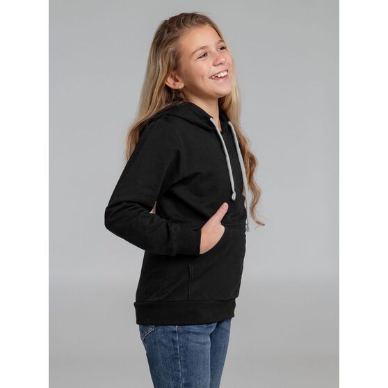 Толстовка с капюшоном детская Kirenga Kids, черная-7