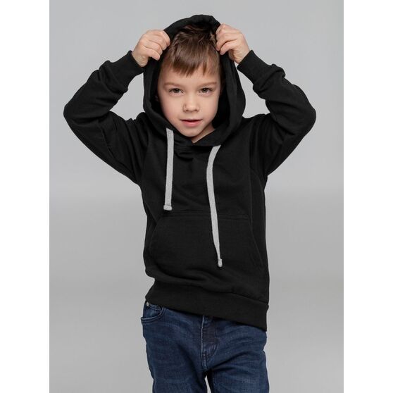 Толстовка с капюшоном детская Kirenga Kids, черная-9