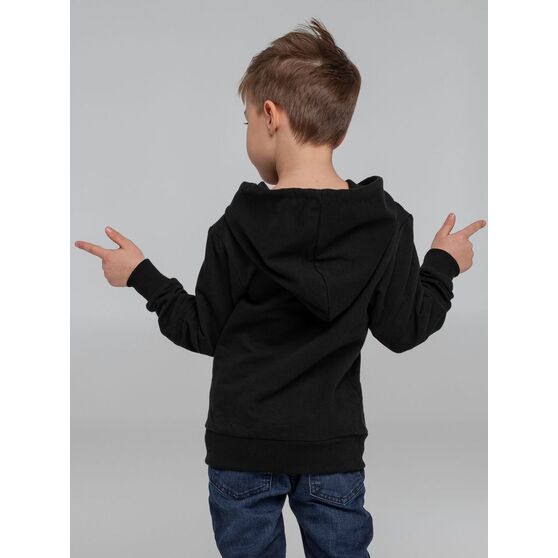 Толстовка с капюшоном детская Kirenga Kids, черная-11