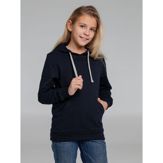 Толстовка с капюшоном детская Kirenga Kids, темно-синяя-9