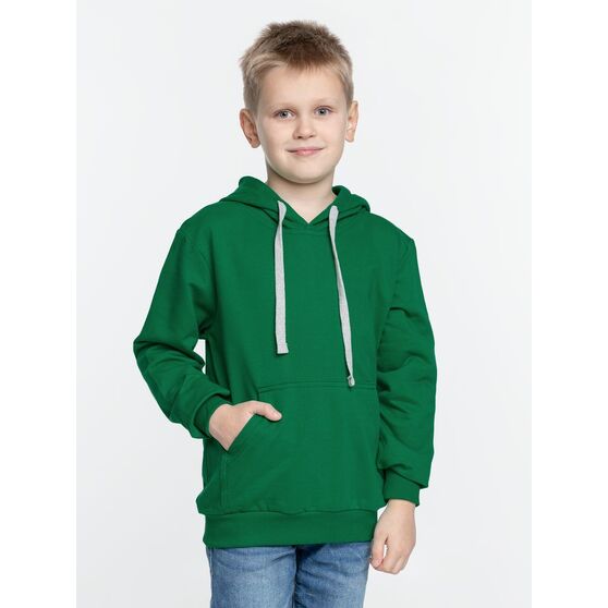 Толстовка с капюшоном детская Kirenga Kids, зеленая-3
