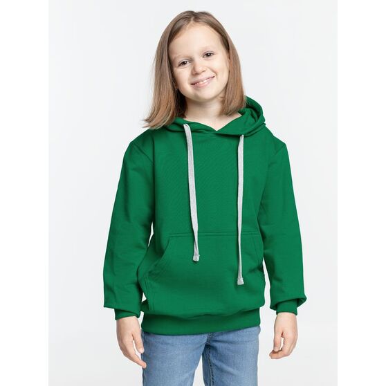 Толстовка с капюшоном детская Kirenga Kids, зеленая-6