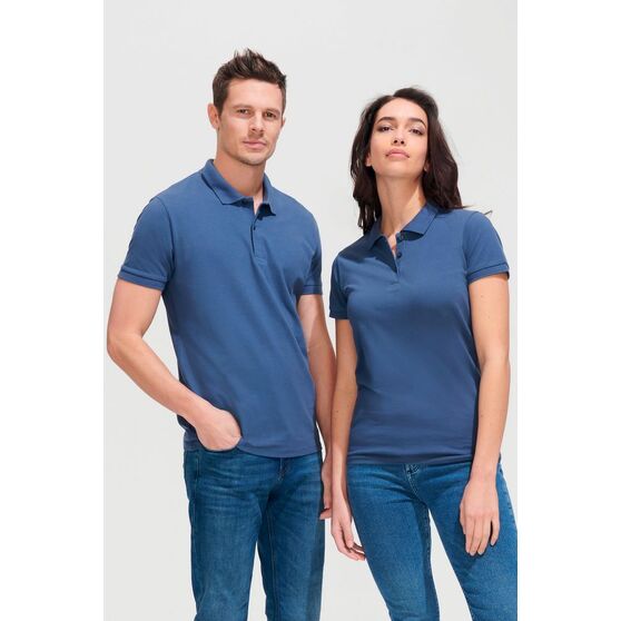 Рубашка поло мужская Perfect Men синий джинс-5