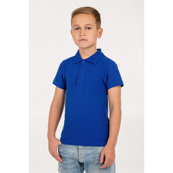 Рубашка поло детская Virma Kids, ярко-синяя-4