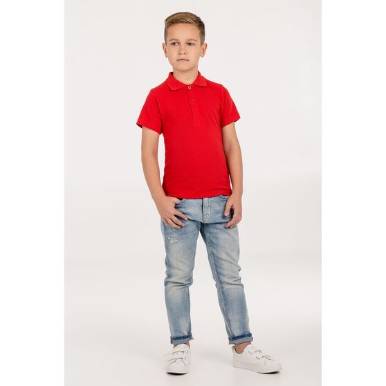 Рубашка поло детская Virma Kids, красная-5