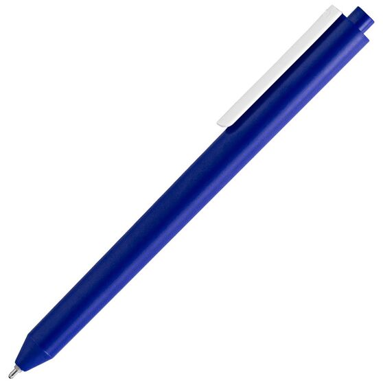 Ручка шариковая Pigra P03 Mat, темно-синяя с белым-3