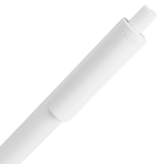 Ручка шариковая Pigra P03 Mat, белая-4