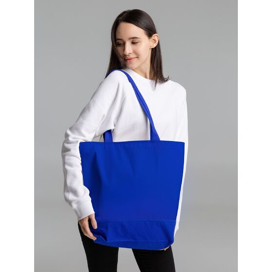 Сумка для покупок на молнии Shopaholic Zip, синяя-7