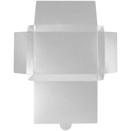 Коробка самосборная Flacky Slim, серебристая-3