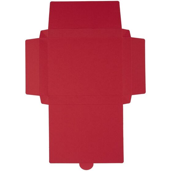 Коробка самосборная Flacky Slim, темно-красная-3