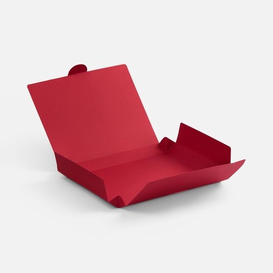 Коробка самосборная Flacky, темно-красная-3