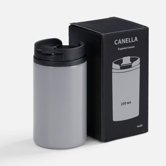 Термостакан Canella, серый матовый-5