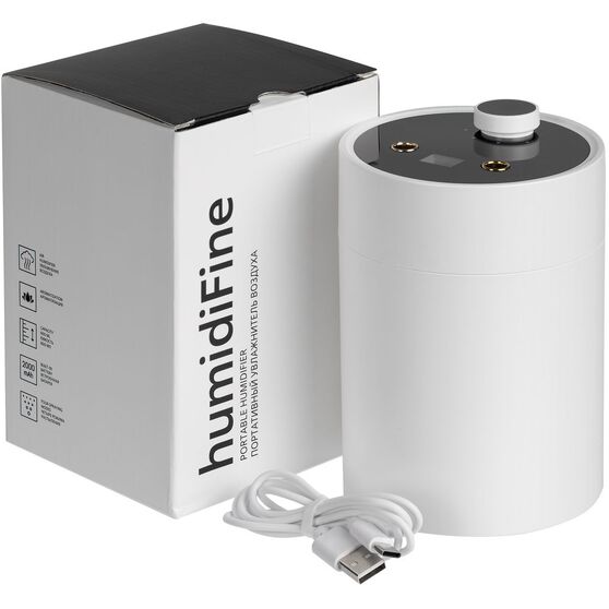Переносной увлажнитель-ароматизатор humidiFine, белый-10