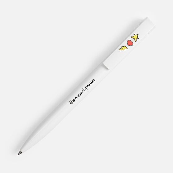 Ручка шариковая Liberty Polished, белая-7