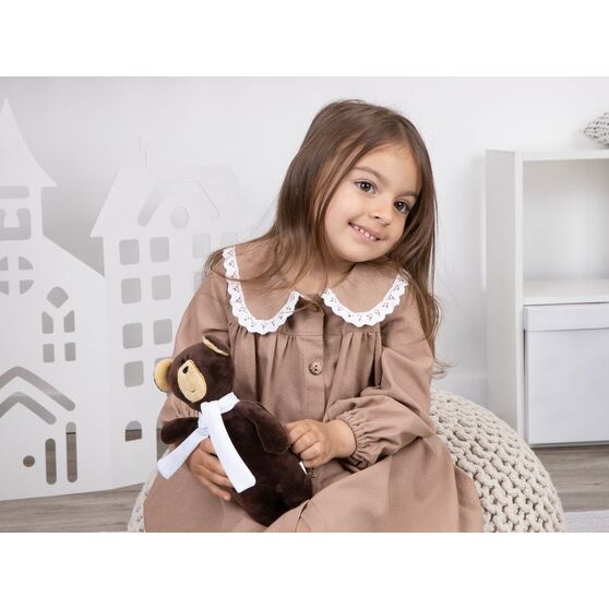 Мягкая игрушка Beastie Toys, мишка с белым шарфом-6