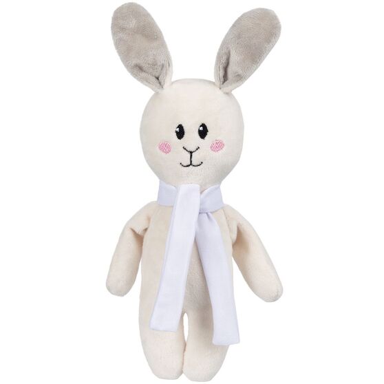 Мягкая игрушка Beastie Toys, заяц с белым шарфом-1