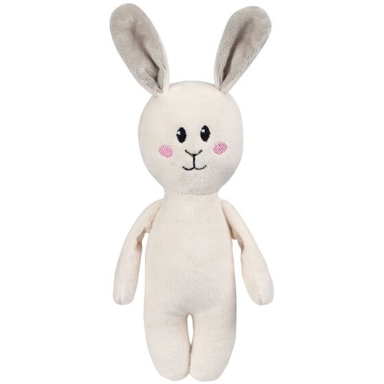 Мягкая игрушка Beastie Toys, заяц с белым шарфом-3