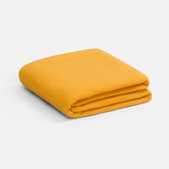 Флисовый плед Warm&Peace XL, желтый-1