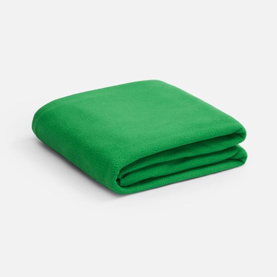 Флисовый плед Warm&Peace XL, зеленый-1