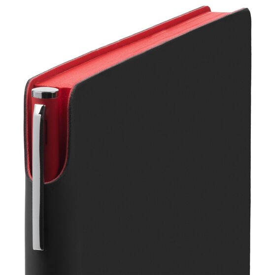 Ежедневник Flexpen Black, недатированный, черный с красным-3