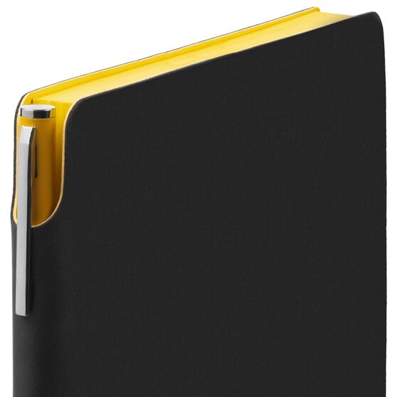 Ежедневник Flexpen Black, недатированный, черный с желтым-3