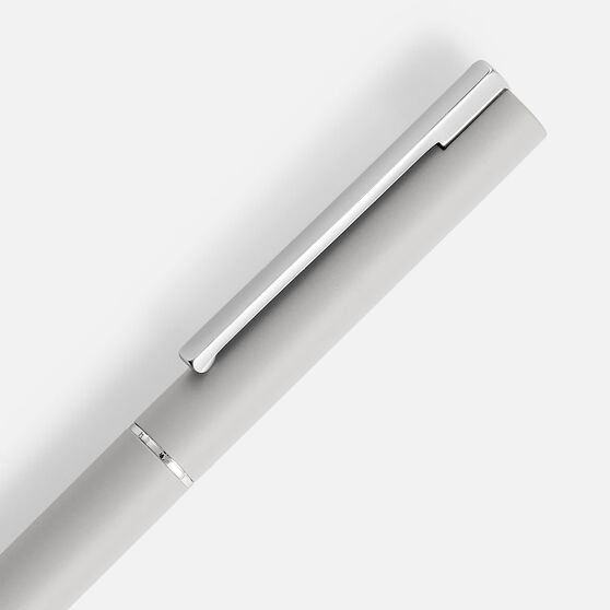 Ручка шариковая Blade Soft Touch, серая-3
