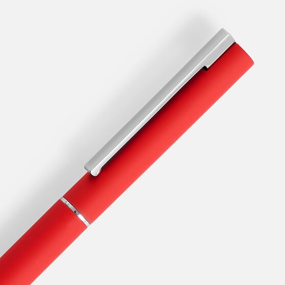 Ручка шариковая Blade Soft Touch, красная-3