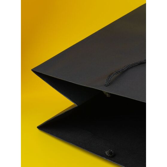 Пакет бумажный Porta L, черный-4