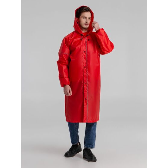 Дождевик со светоотражающими элементами Rainman Blink, красный-7