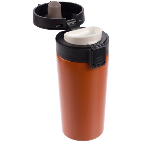 Термостакан с ситечком No Leak Infuser, оранжевый-2