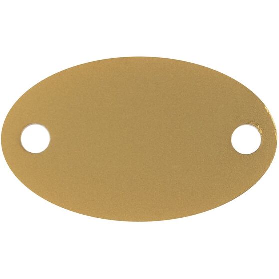 Шильдик металлический Alfa Oval, золотистый-1