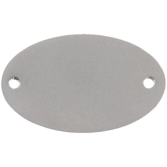 Шильдик металлический Alfa Oval, серебристый-1
