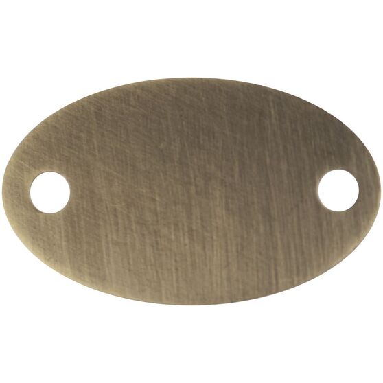 Шильдик металлический Alfa Oval, бронзовый-1