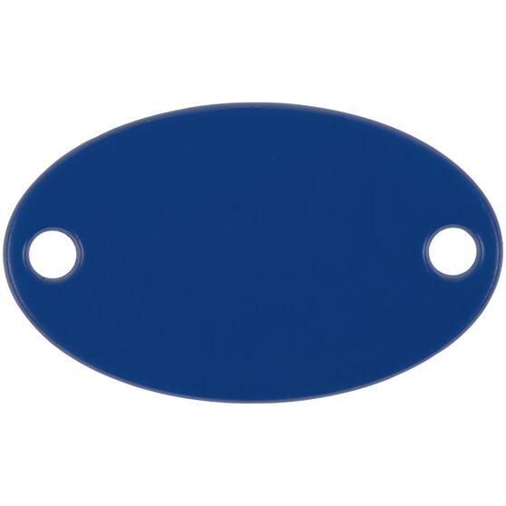Шильдик металлический Alfa Oval, синий-1