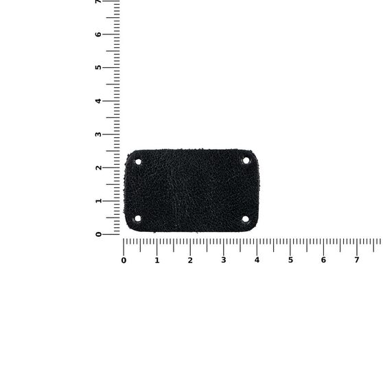 Лейбл кожаный Beta, S, черный-3
