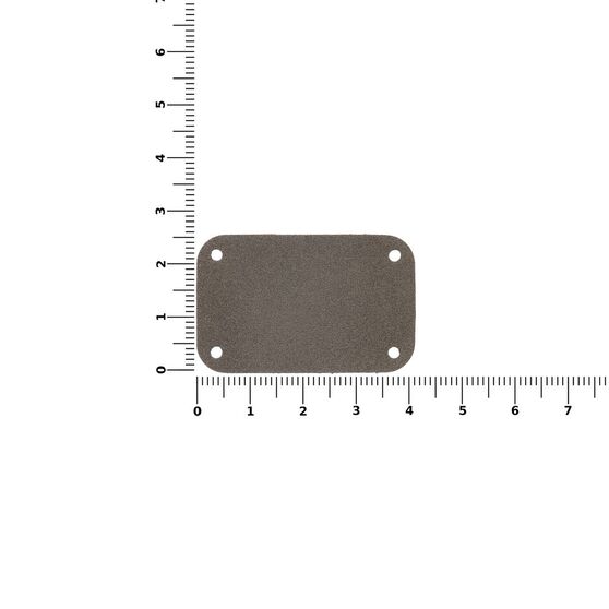 Лейбл Eta Nubuck, S, серый-2