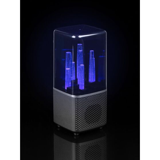 Беспроводная колонка с подсветкой citySound, черная-10