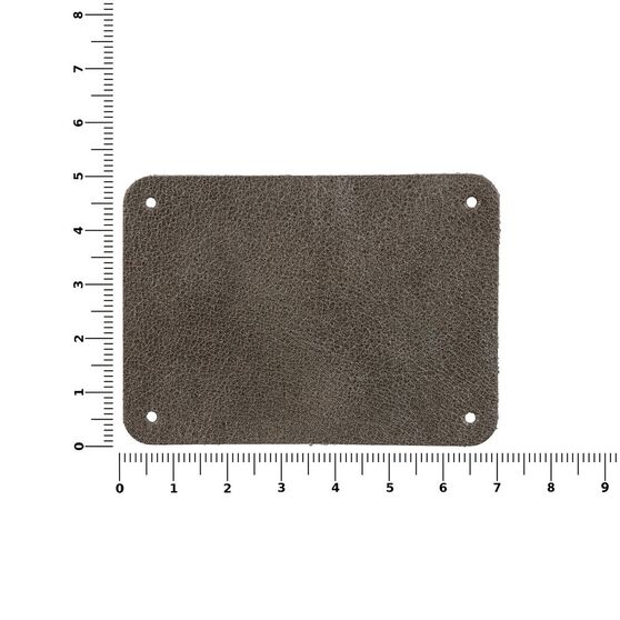 Лейбл кожаный Beta, XL, серый-3