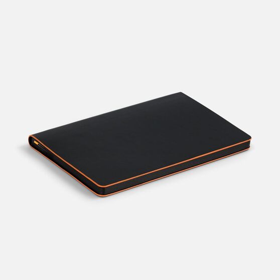 Ежедневник Trait, недатированный, черный с оранжевым-3