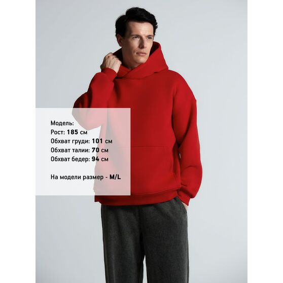 Худи Kulonga Oversize, красное-10