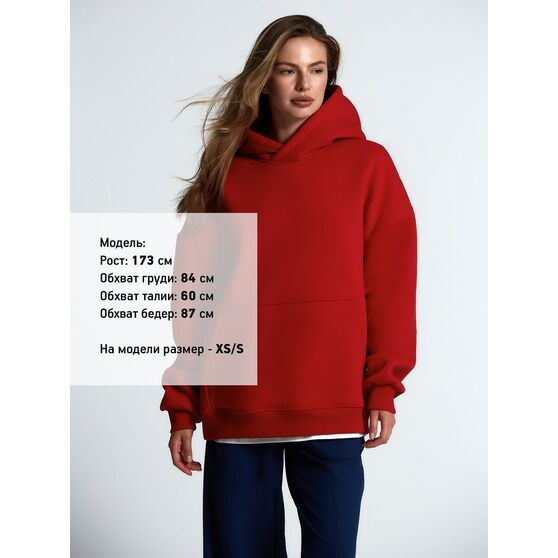 Худи Kulonga Oversize, красное-5